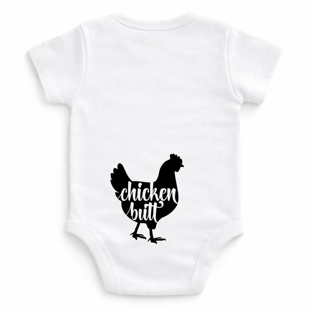 Guess What? Chicken Butt Baby Onesie
